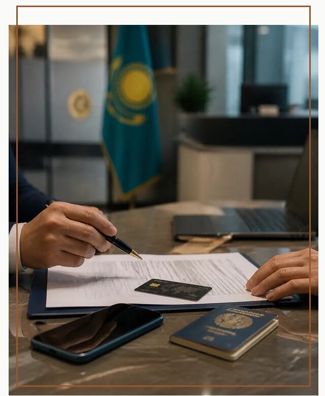 Открытие счета и банковской карты в Казахстане в Артёме